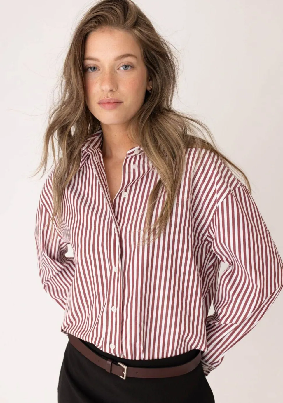 ANNA BLUE BLOUSE
