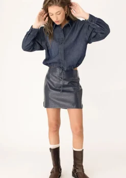 ANNA BLUE BLOUSE
