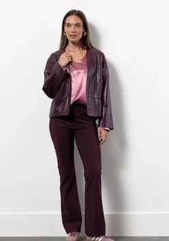 STUDIO ANNELOES LEER/SUEDE JACK