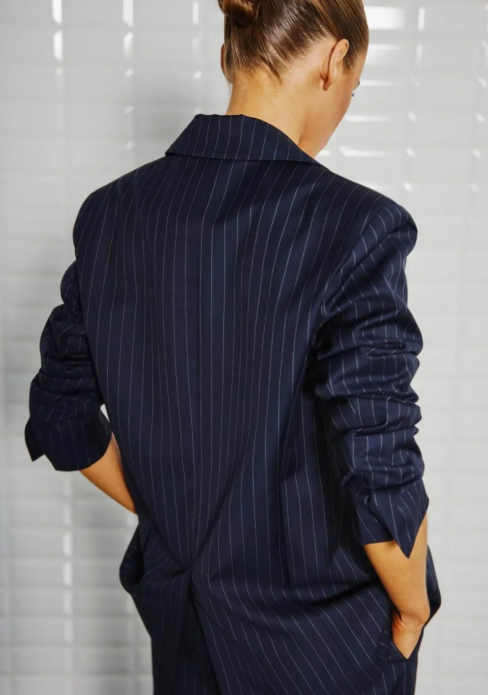 WITH BLACK BLAZER