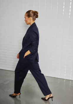 WITH BLACK BLAZER