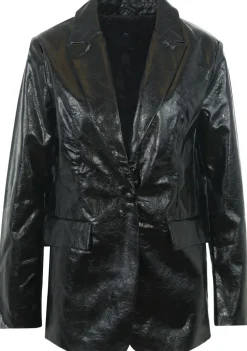 WITH BLACK BLAZER