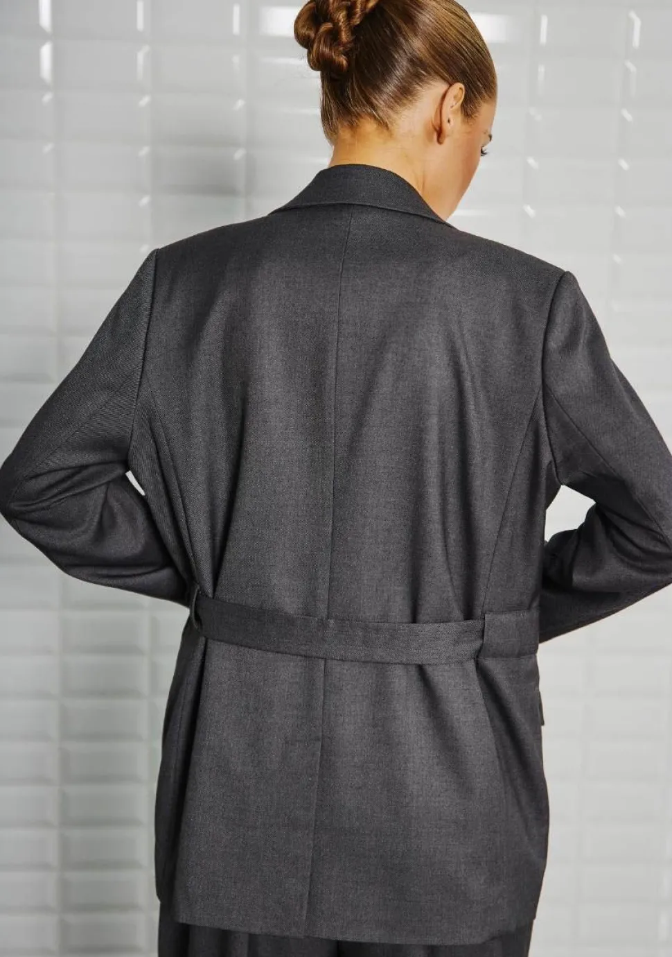 WITH BLACK BLAZER
