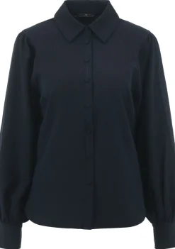 WITH BLACK BLOUSE