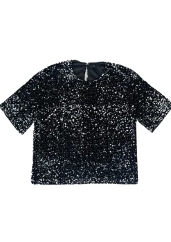 WITH BLACK BLOUSE