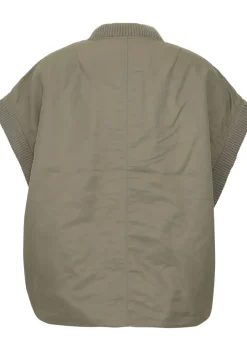 WITH BLACK BODYWARMER