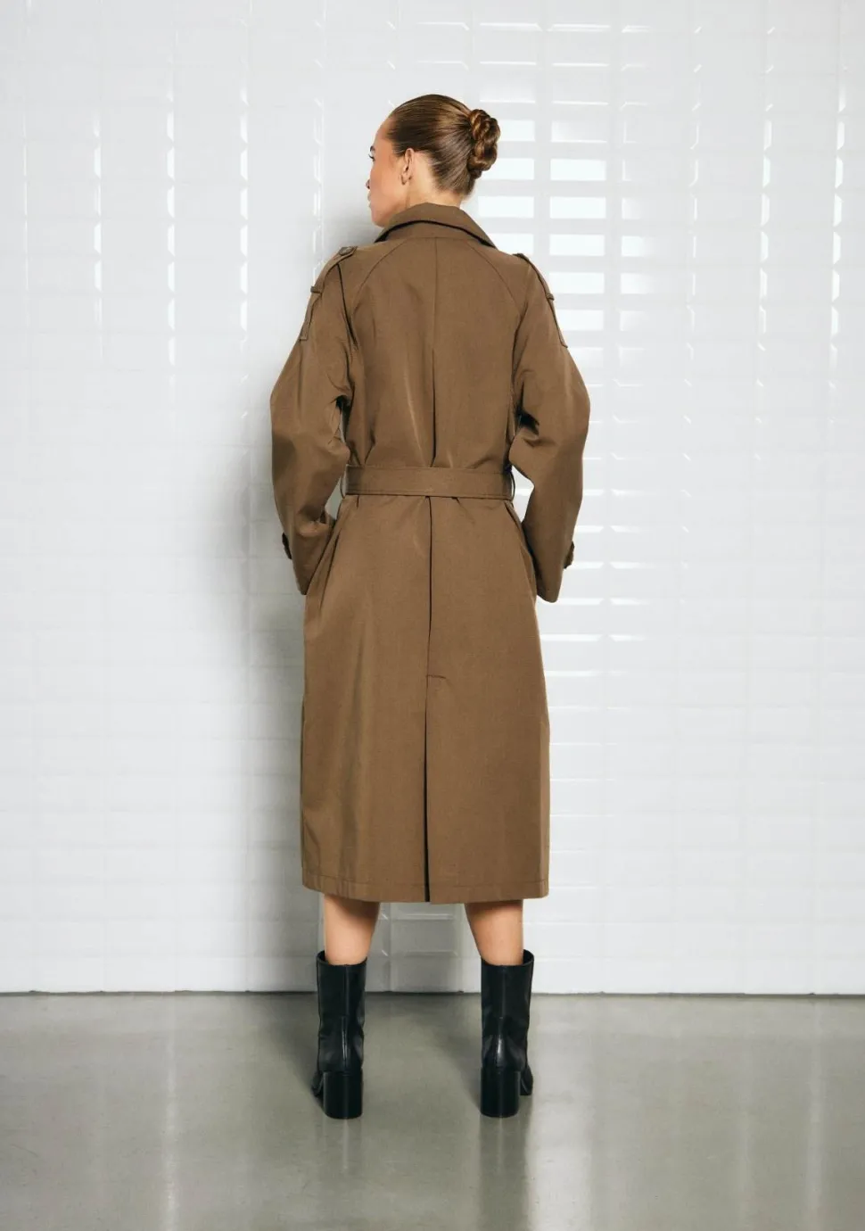 WITH BLACK TRENCHCOAT